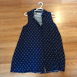 Patterned button up dress